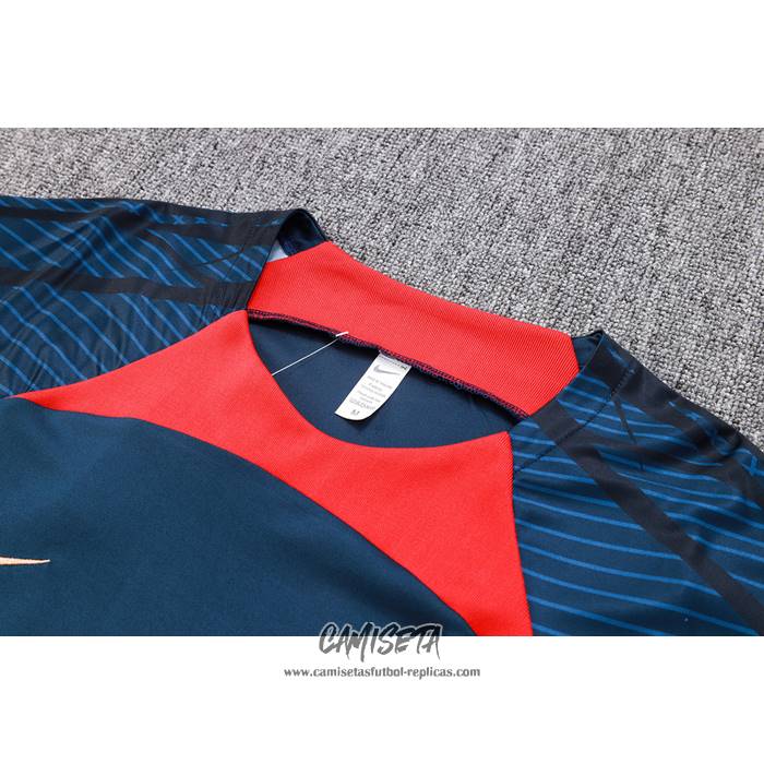 Chandal del Paris Saint-Germain 2023-2024 Manga Corta Azul - Pantalon Corto
